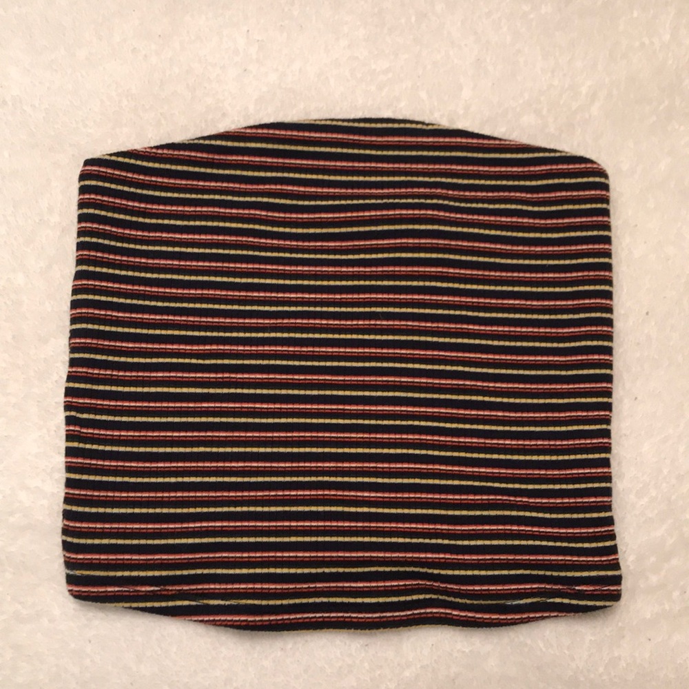 Garage striped tube top
